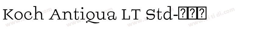 Koch Antiqua LT Std字体转换